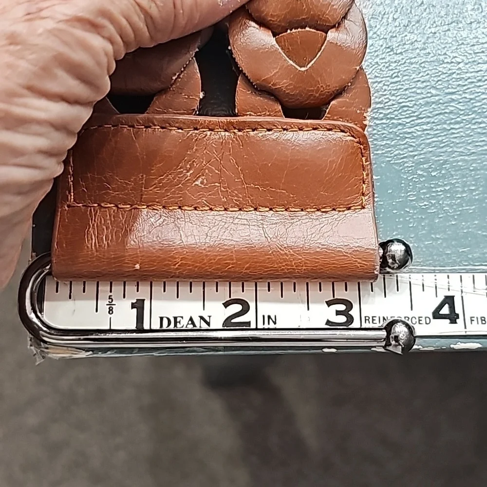 Stretch wide belt. There is some wear but picked it‎ up because it is cut…